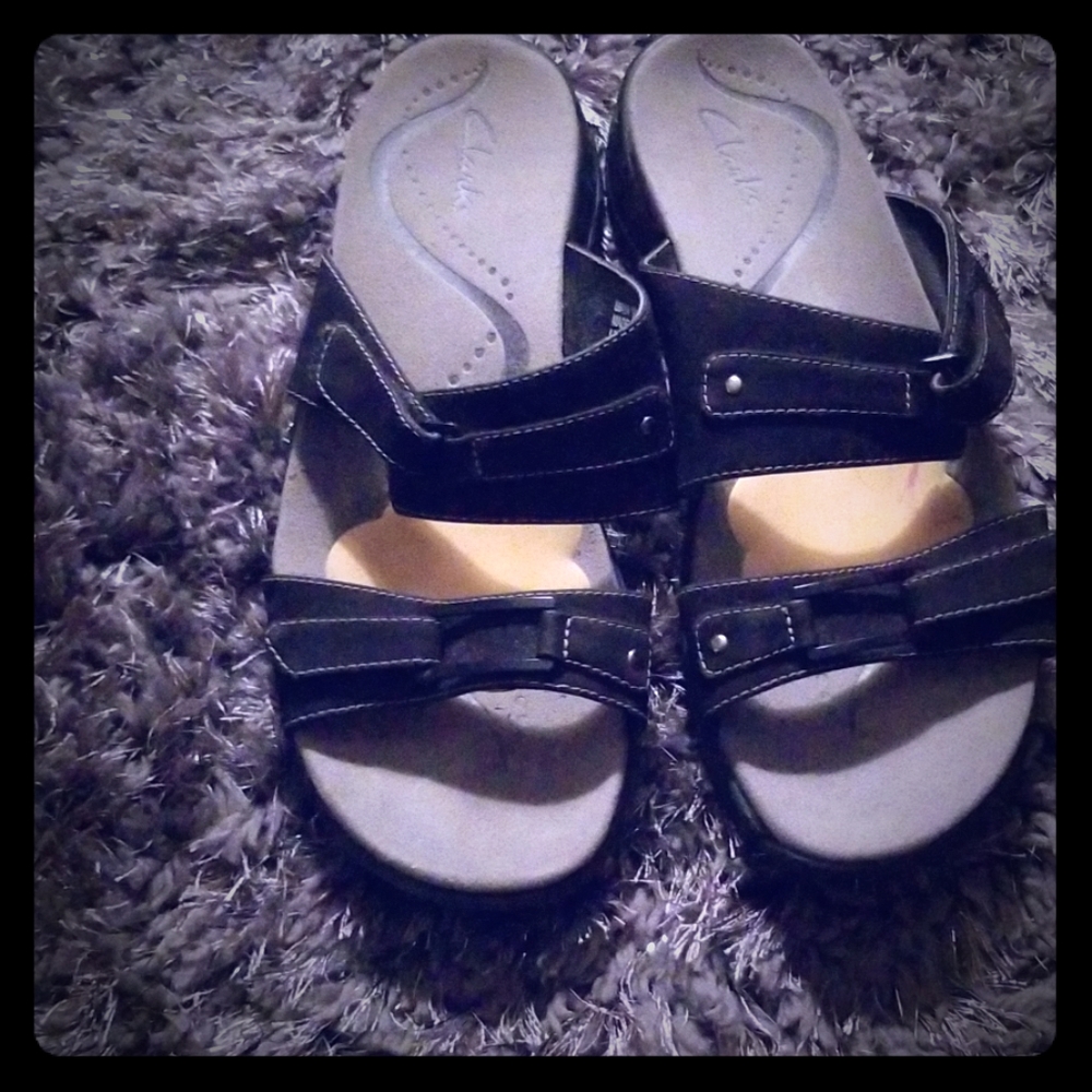 Clarks leather sandals